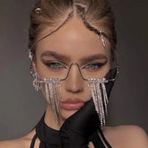 Rhinestone Tassel Sunglasses Frames